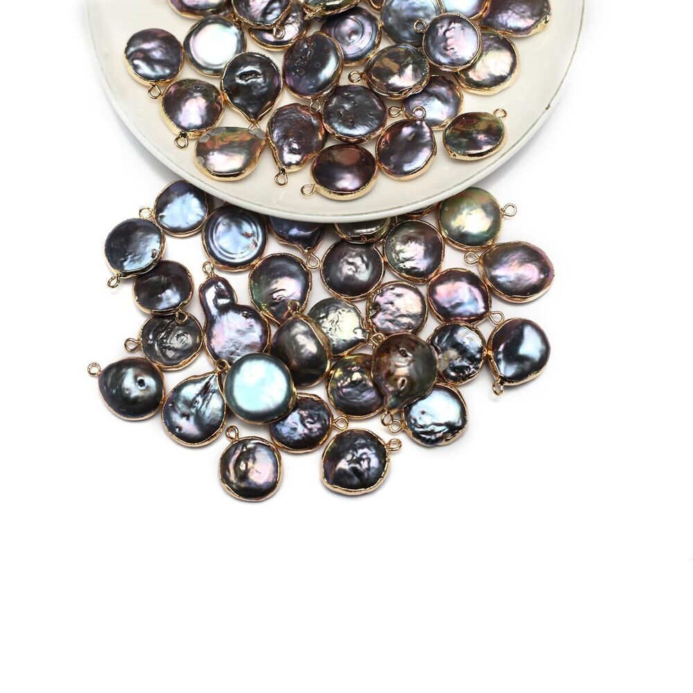 8723 5pcs Natural Pearl Pendants Irregular Multiple Shapes Cultured